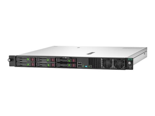 Bild av HPE ProLiant DL20 Gen10 solution - Server - kan monteras i rack - 1U - 1-vägs - 1 x Xeon E-2236 / 3.4 GHz - RAM 16 GB - SATA - hot-swap 2.5" vik/vika