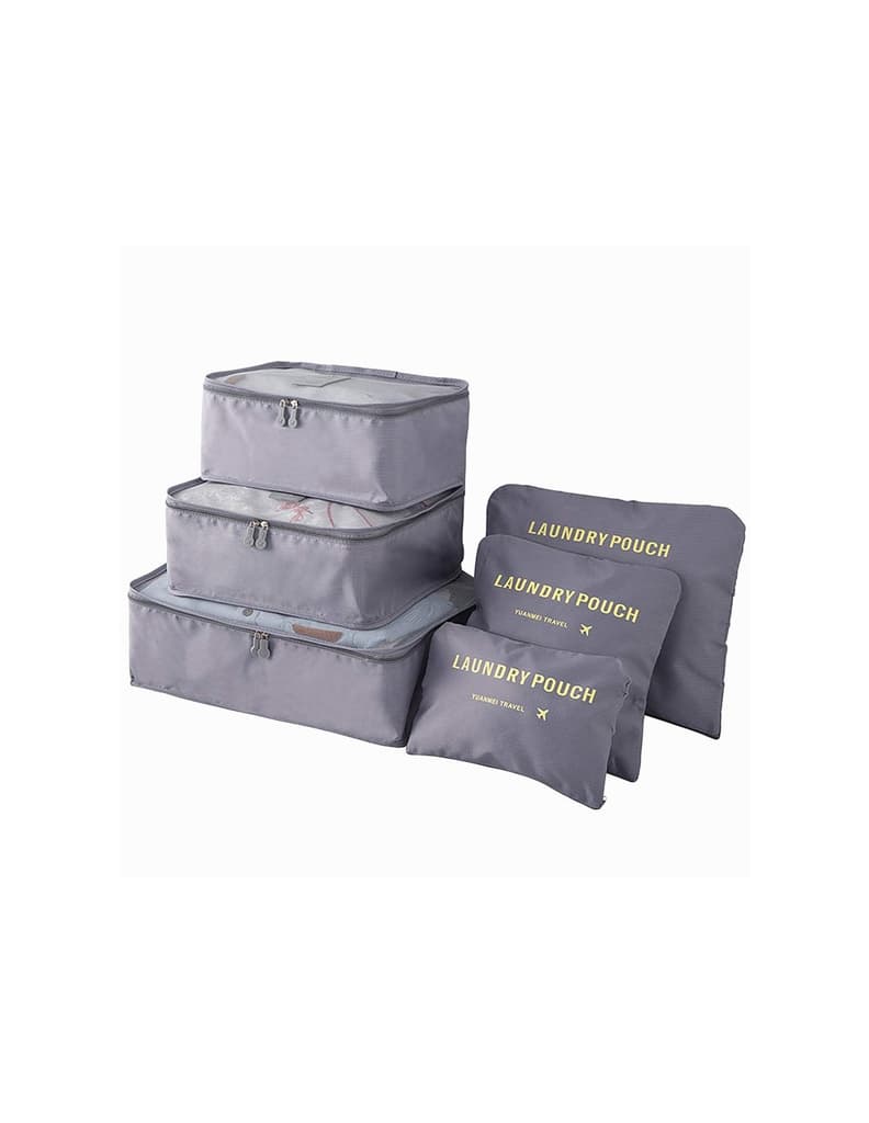 Large Capacity Storage 6 In 1 Organizer Grey
