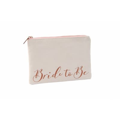 Champagne Moments White Bride To Be Beauty Bag