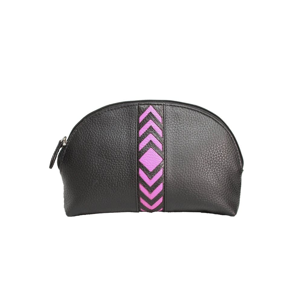 Eastern Counties Leather Womens/Ladies Becky Chevron Detail Make Up Bag