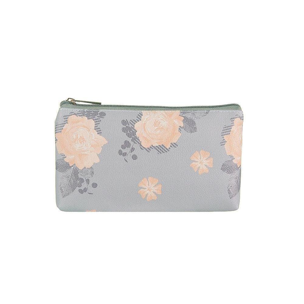 Jewelcity Womens/Ladies Lilac Scattered Small Flat Makeup Bag