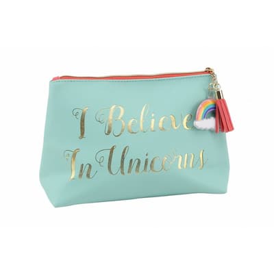 CGB Giftware Cloud Nine I Believe In Unicorns Make Up Bag