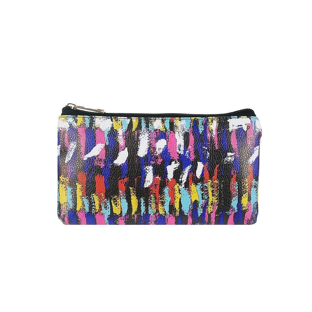 Jewelcity Womens/Ladies Painterly Brush Stroke Small Flat Makeup Bag