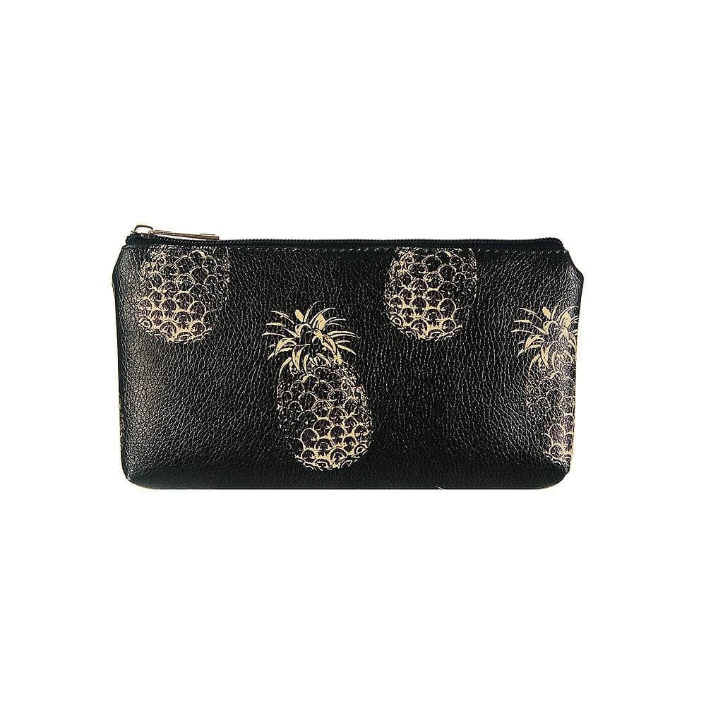 Jewelcity Womens/Ladies Contrast Pineapple Small Flat Makeup Bag