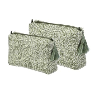 Bungalow Sminkväska 2st 21 cm och 26 cm Zen Fern