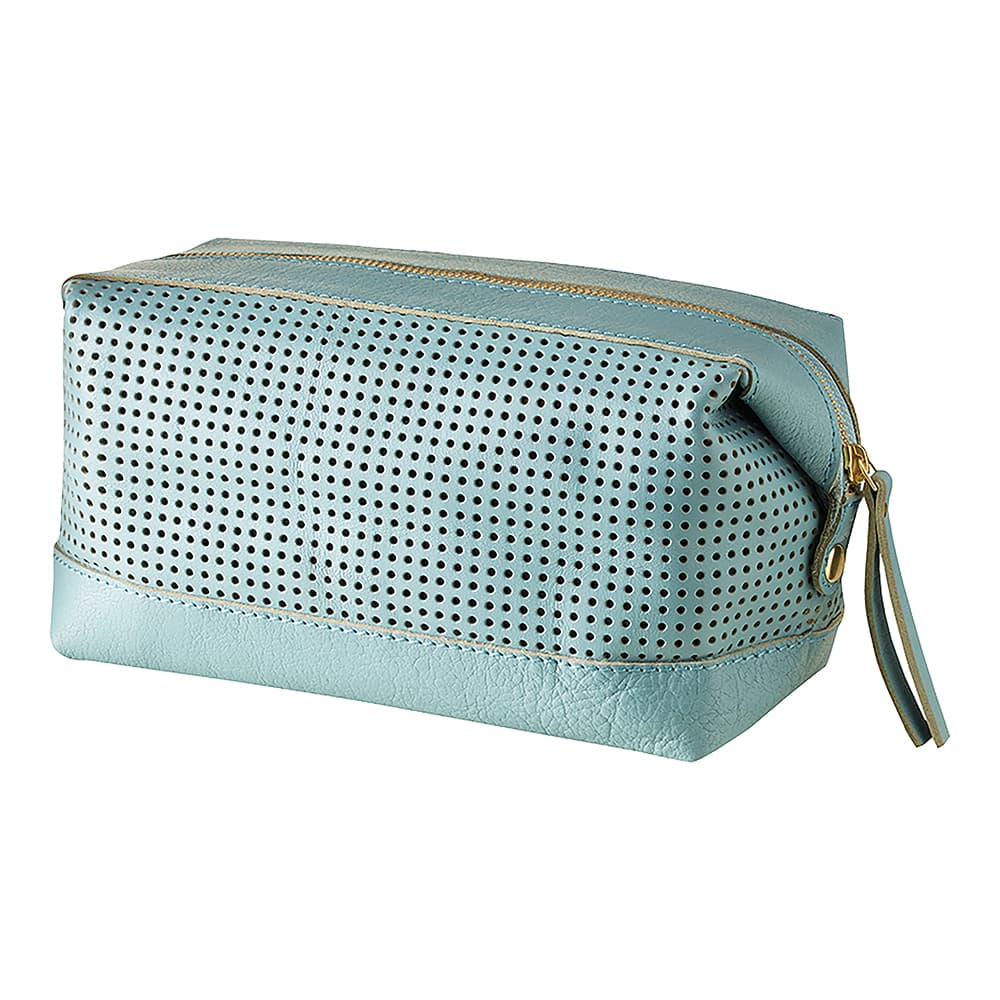 Linum Capra Necessär Läder 22x12x10 cm Ice Green