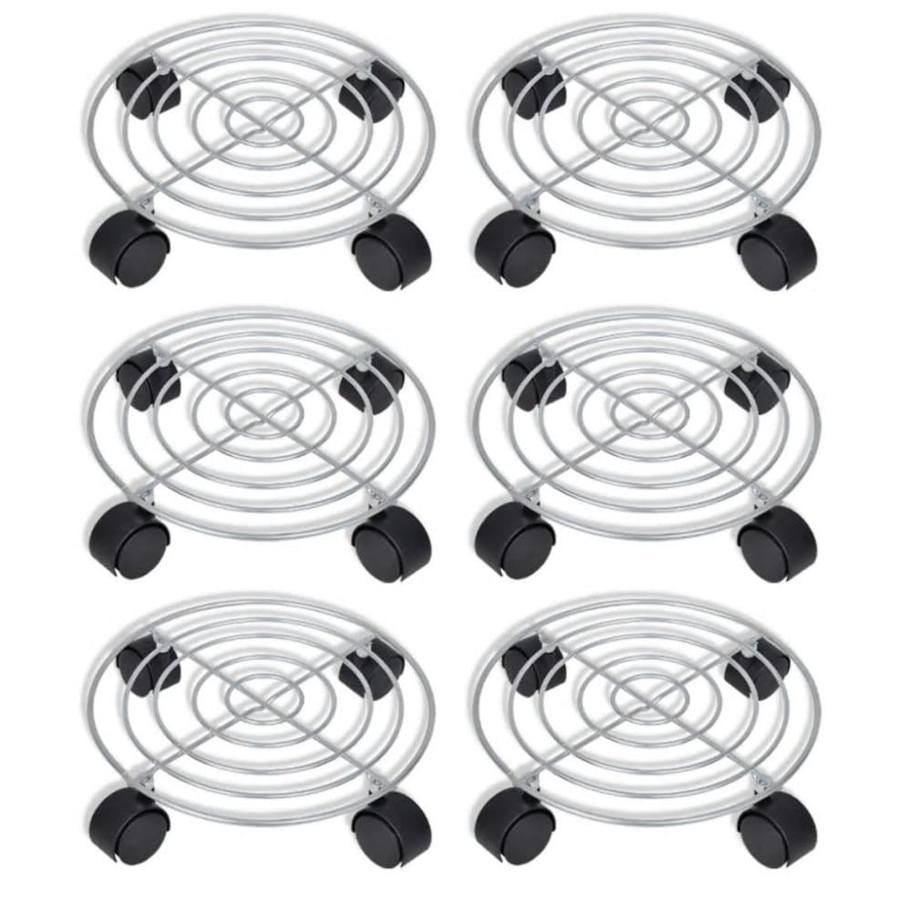 vidaXL Metall plantevogn - 6 stk