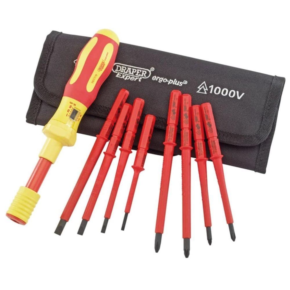 Draper Tools Expert VDE Skrutrekkersett med moment 9 deler 65372