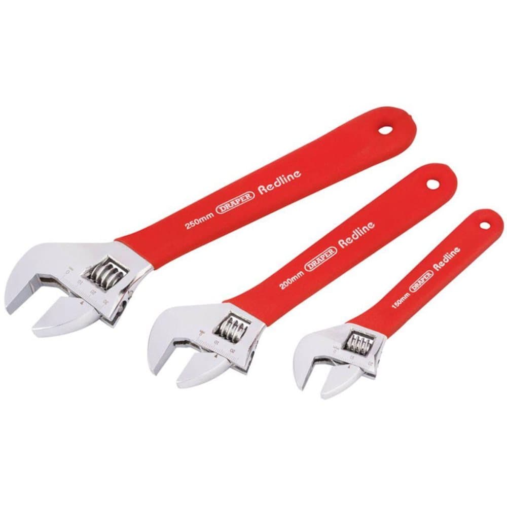 Draper Tools Redline justerbart skiftenøglesæt 3 stk. 67634