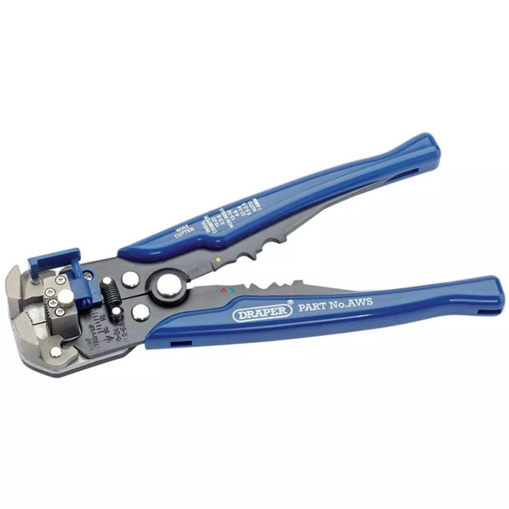 Draper Tools 2-i-1 Auto avisoleringstang/kabelavmantler blå 35385