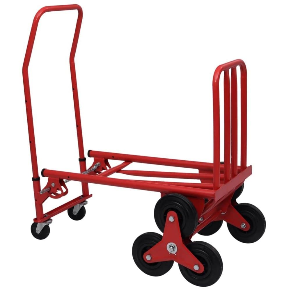 vidaXL Sammenleggbar trappetralle 2-i-1 51x74x120 cm 150 kg