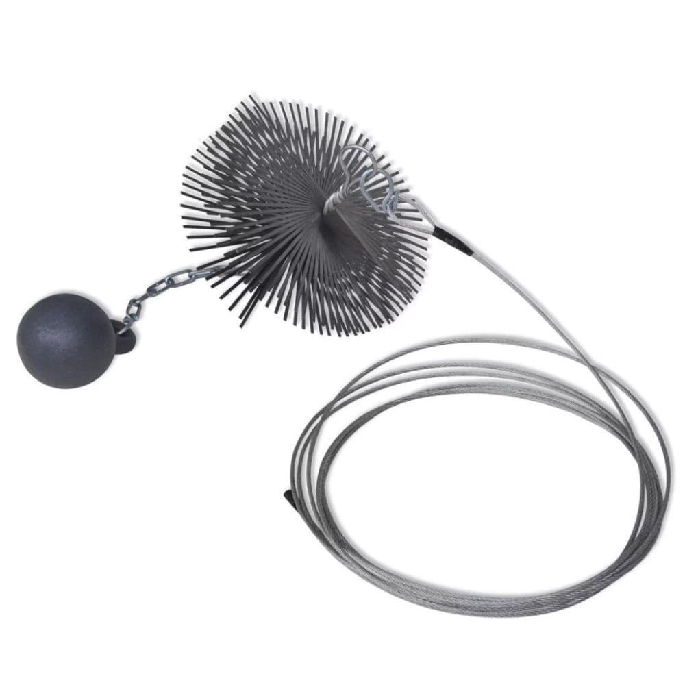 vidaXL Skorstein Børste Rund Diameter 25cm