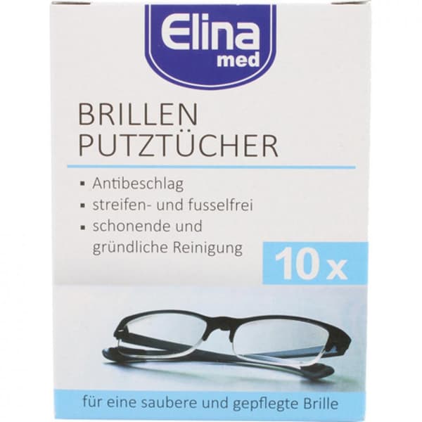 Glasögonservetter / Optiska våtservetter 10-Pack