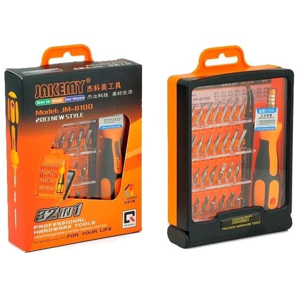 JAKEMY 32-in-1 Professional Hardware Screwdriver Tool Kit (JM-8100)