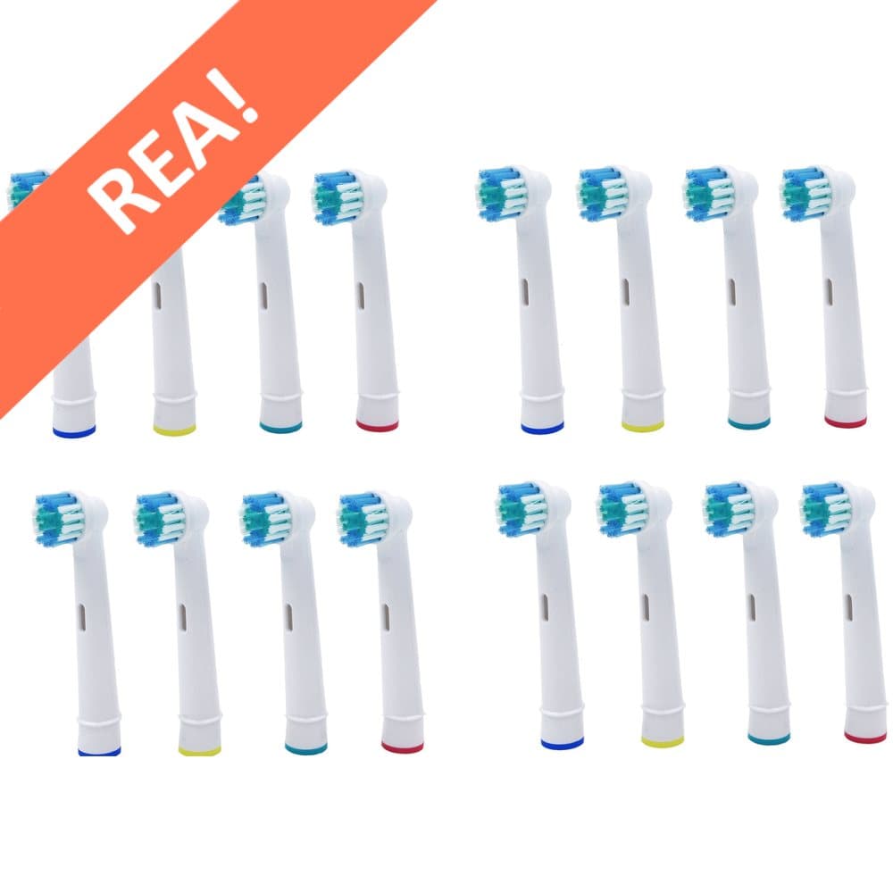 16-Pack Oral-B kompatibla tandborsthuvuden för Vuxna och Barn