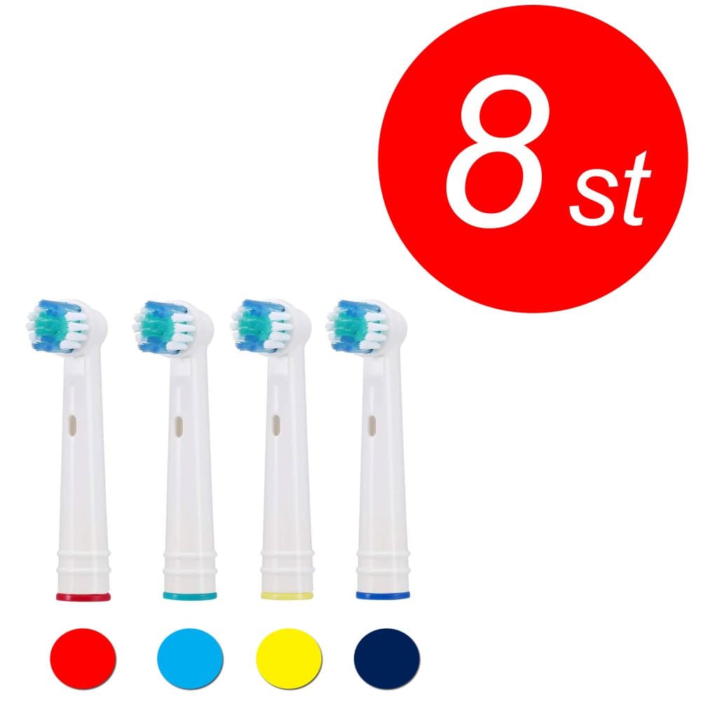 8-Pack OralB kompatibla Tandborsthuvuden