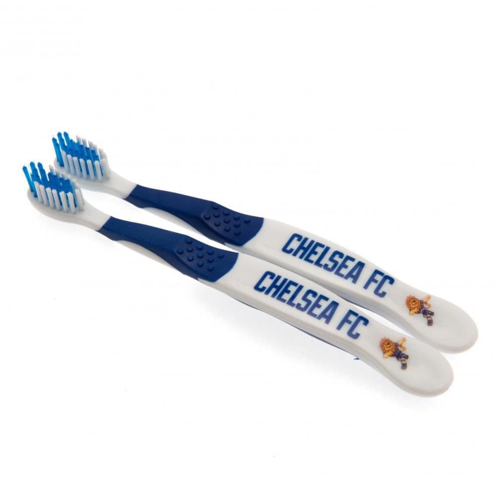 Chelsea FC Childrens/Kids Toothbrush (Pack Of 2)