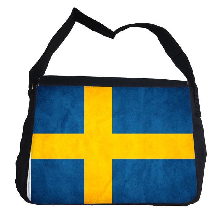 Sverige flagga väska med axelrem - Axelremsväska