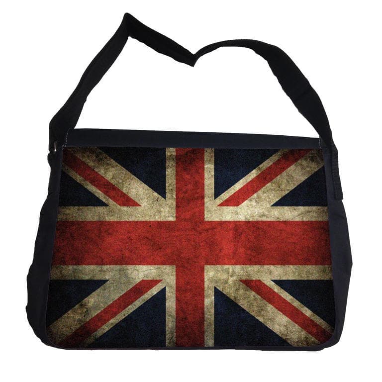 Rustik 'Union Jack' väska med axelrem Axelremsväska