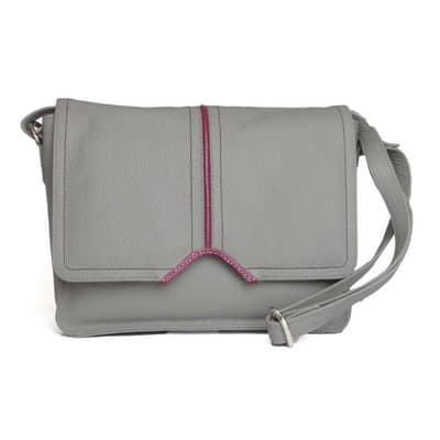 Eastern Counties Leather Dame/kvinder Eloise håndtaske med kontrastfarvet piping detaljer