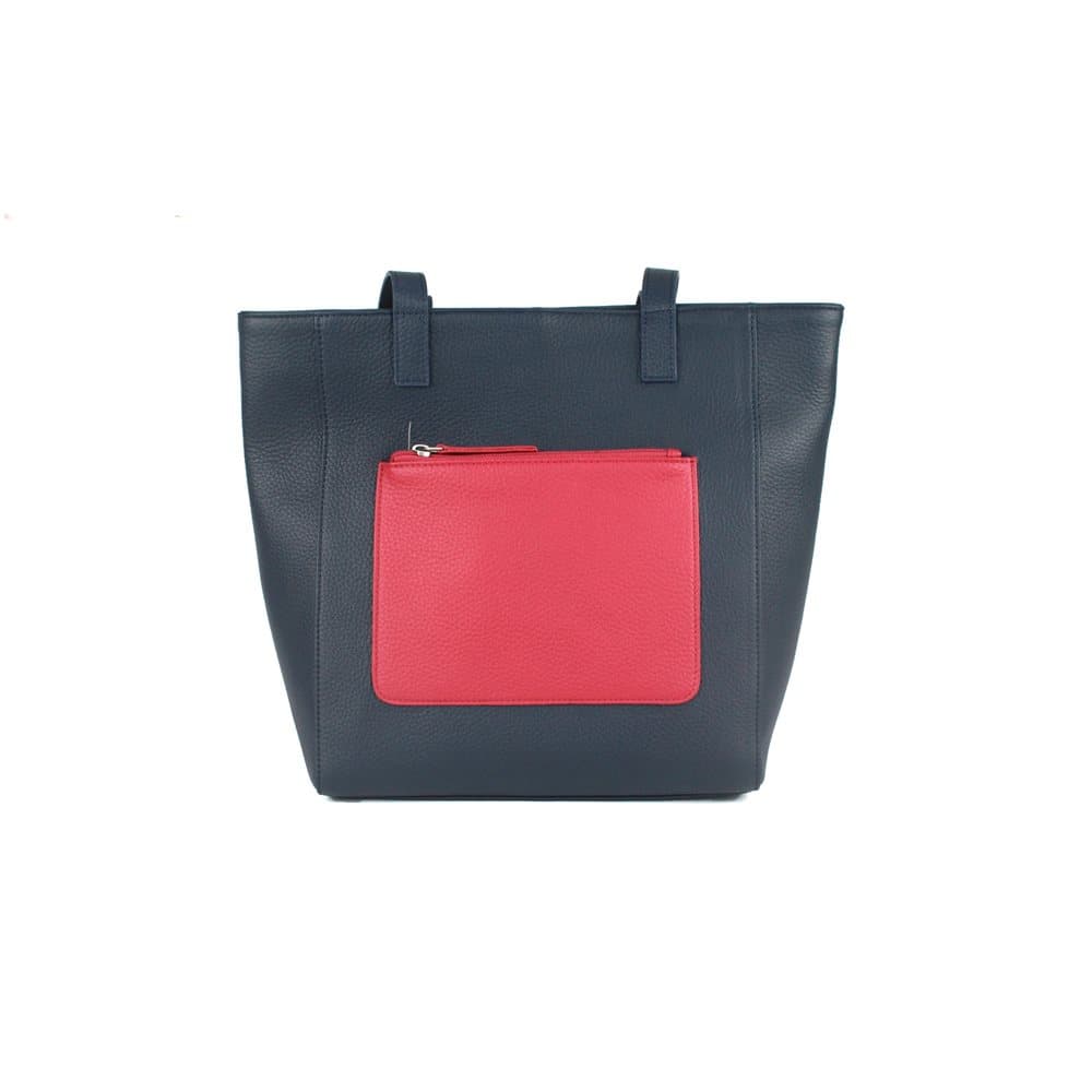 Eastern Counties Leather Womens/Ladies Polly Contrast Pocket Tote Bag