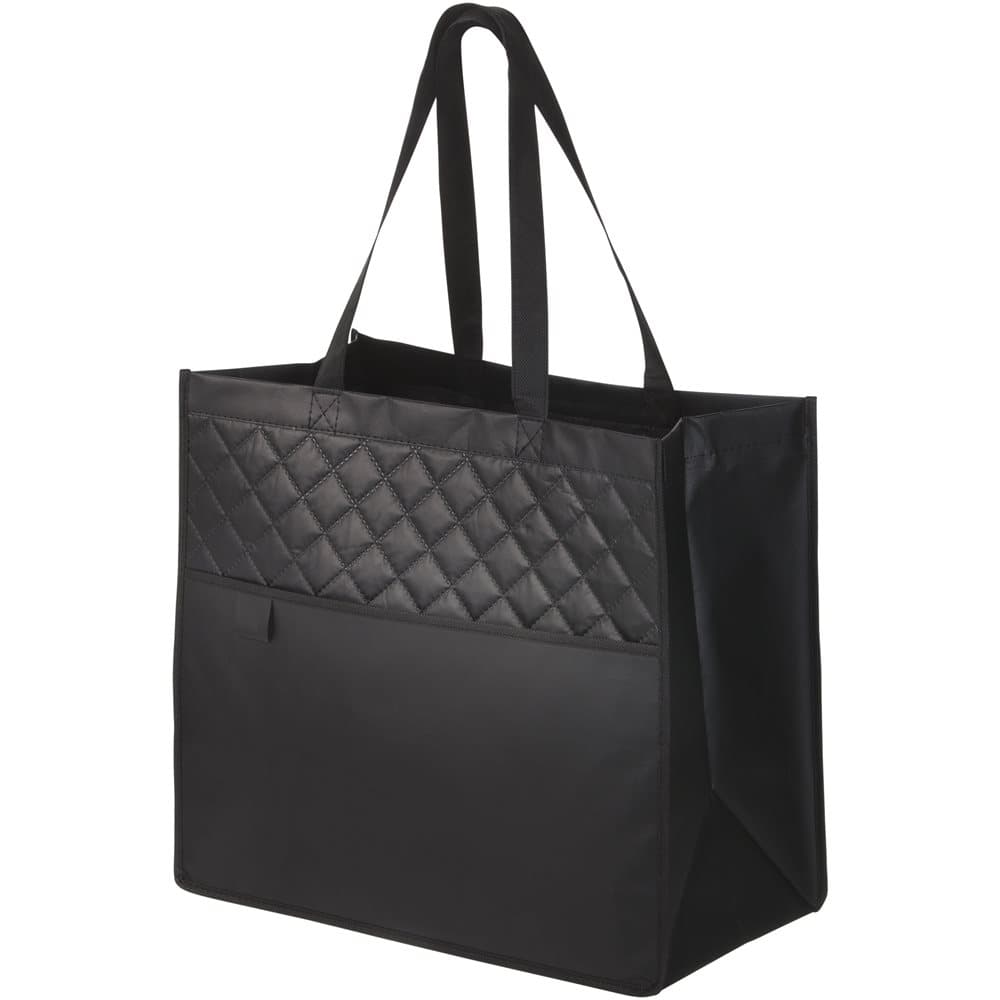 Bullet Cross Quilted Laminerad non-woven Carry-All Tote