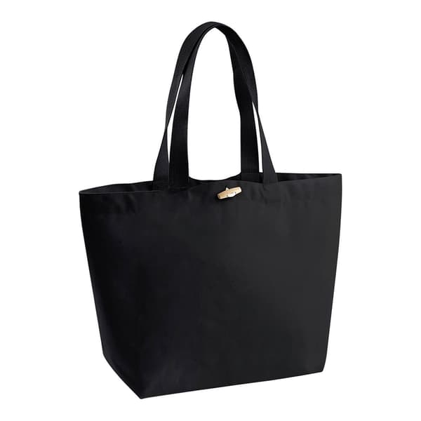 Westford Mill Organic Marina Tote Shopping Bag (20L) (Pack of 2) Black One Size