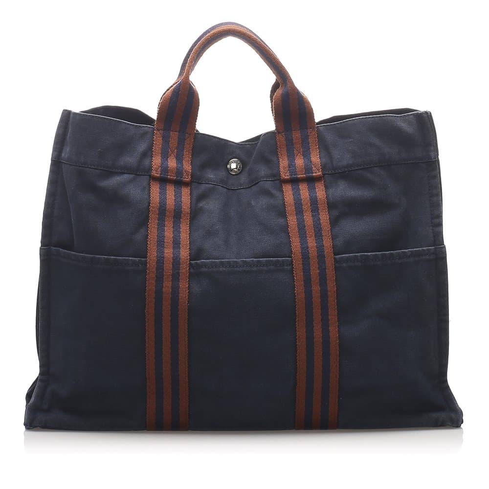 Pre-owned Hermes Fourre Tout MM Blue