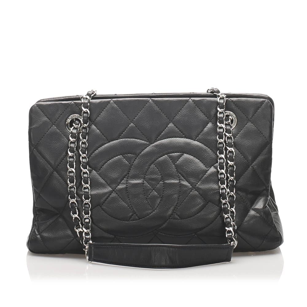Pre-owned Chanel Caviar Leather Tote Black