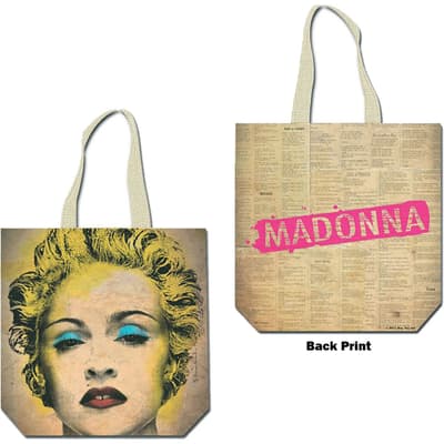 Madonna Cotton Tote Bag: Celebration (Back Print)