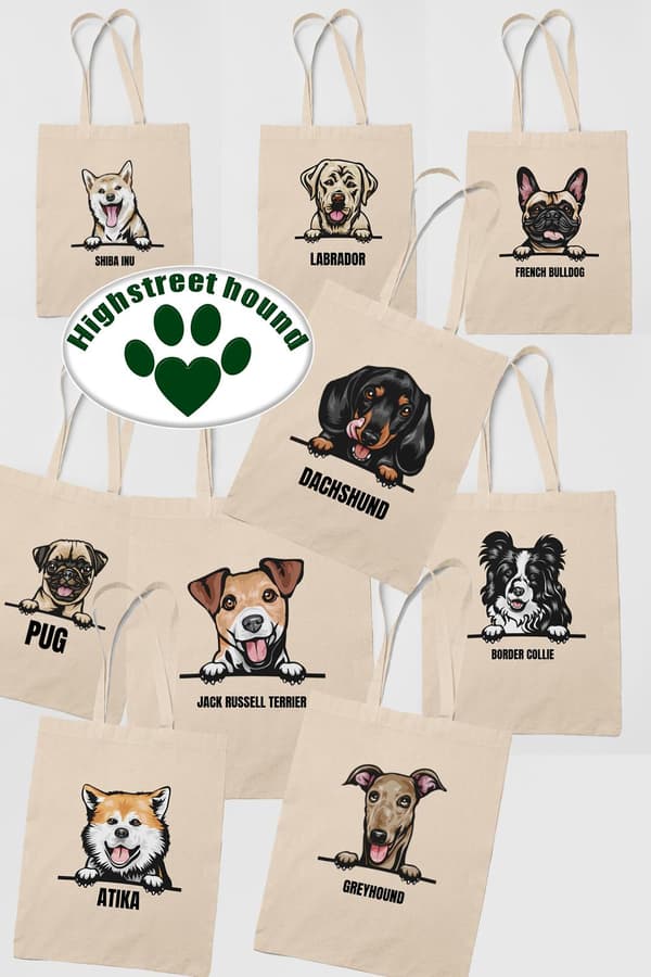 Shiba Inu tygkasse hund shopping väska Tote bag