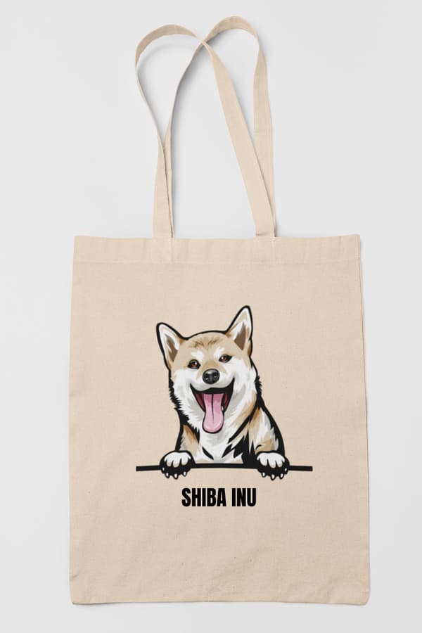 Shiba Inu tygkasse hund shopping väska Tote bag