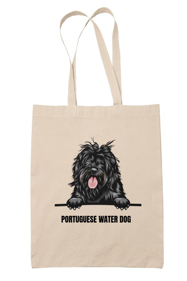 Portuguese water dog tygkasse hund shopping väska Tote bag