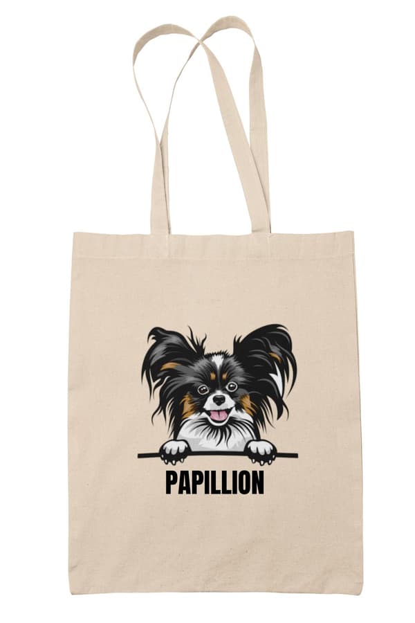 Papillion tygkasse hund shopping väska Tote bag