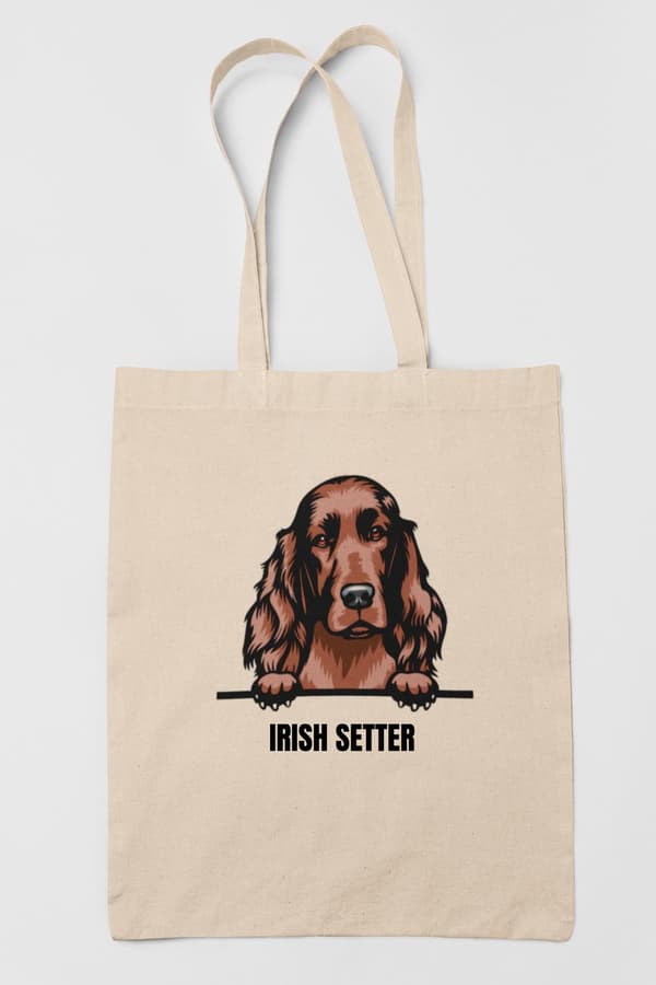 Irish Setter tygkasse hund shopping väska Tote bag