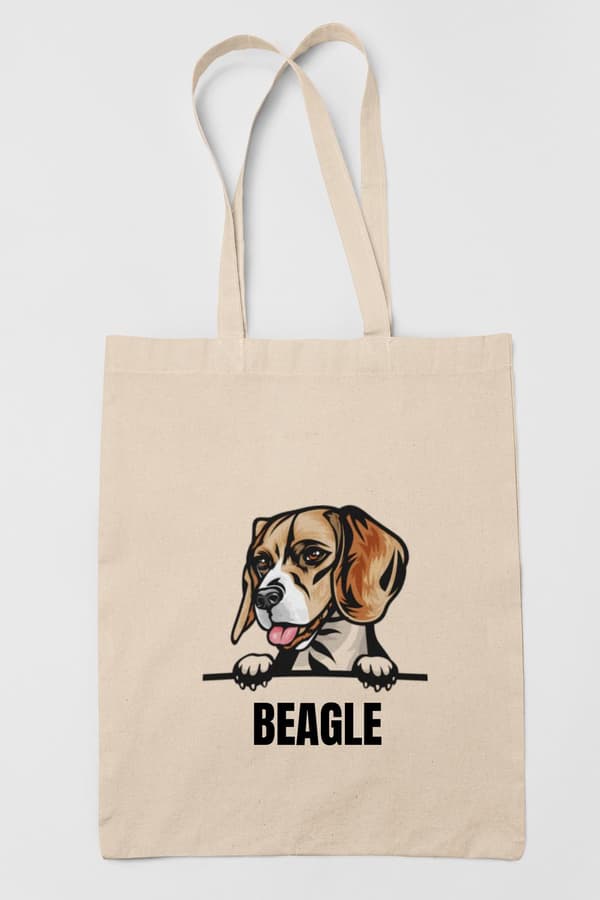 Beagle tygkasse hund shopping väska Tote bag