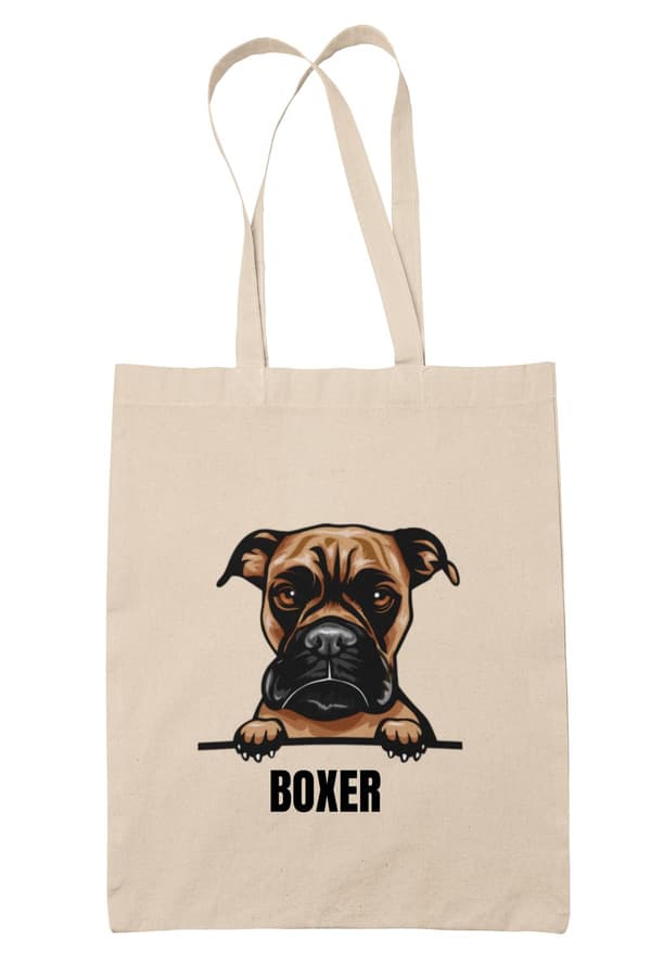 Boxer tygkasse hund shopping väska Tote bag