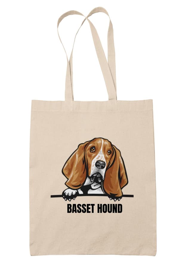 Basset Hound tygkasse hund shopping väska Tote bag