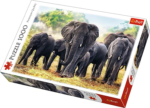 African elephants Puzzle 1000 pcs 10442