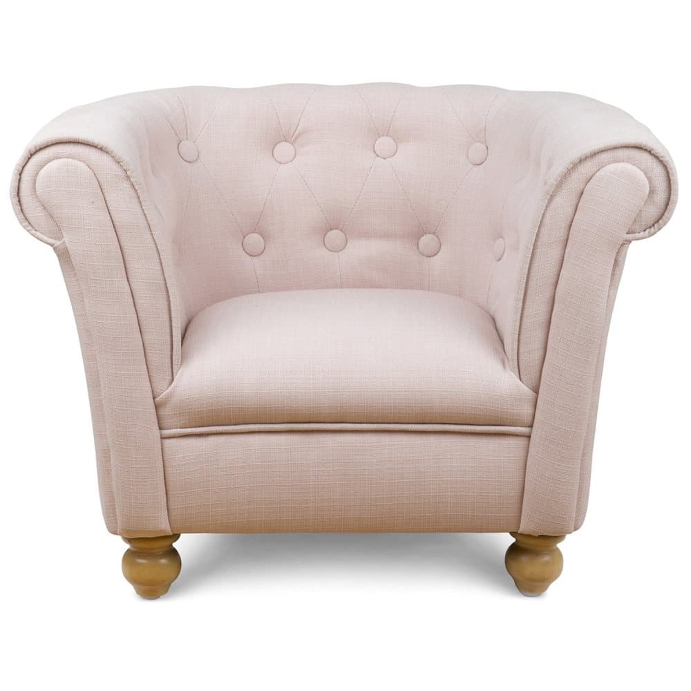 JOX, Lænestol Chesterfield Pudderrosa