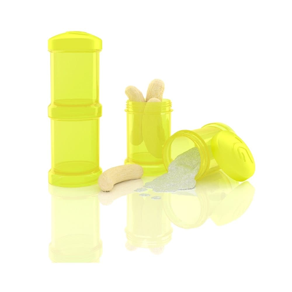 Twistshake, Pulverbeholder, 2-pack, 100 ml, Gul