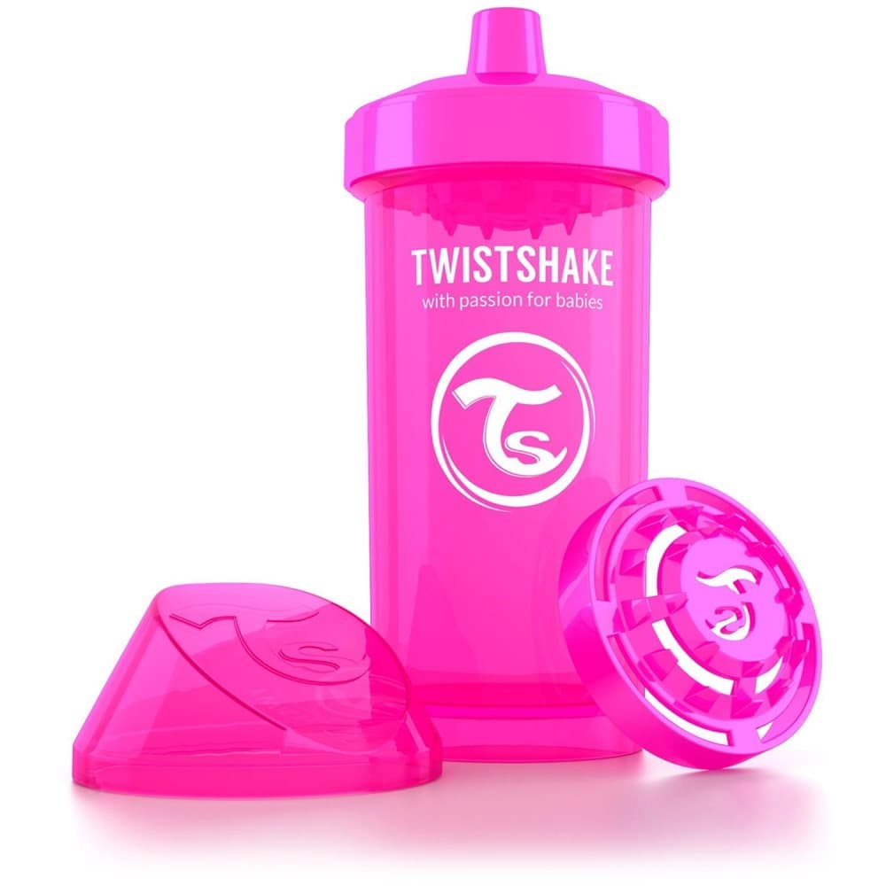 Twistshake, Tutekopp, Kid Cup, 12+ mnd, 360 ml, Rosa