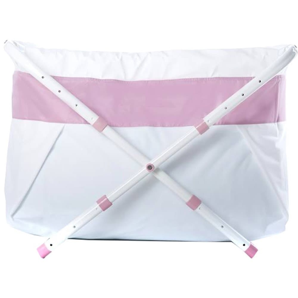 BiBaBad, Badepose med stativ, Flexi, 70-90 cm, Blueline, Lyserød/Hvid
