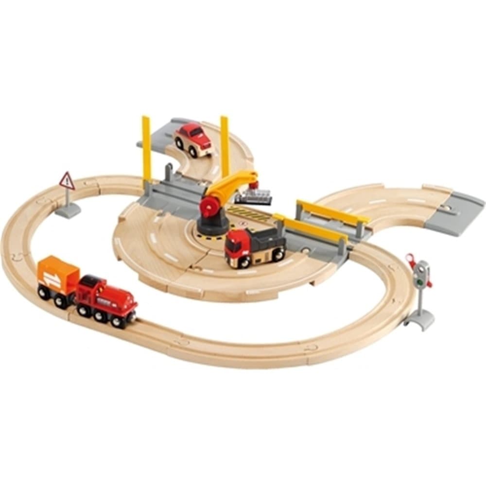 BRIO® World - 33208 Togsæt – bil og tog med kran