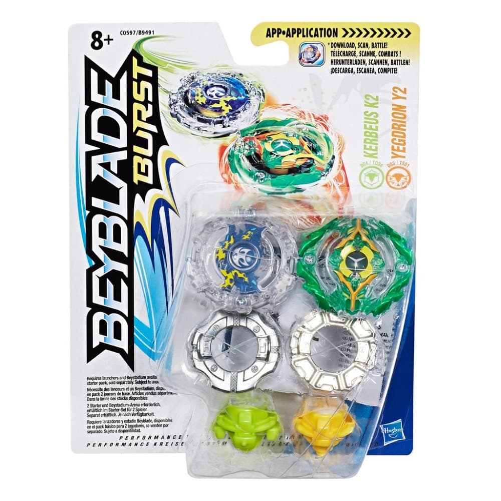 Beyblade Burst Kerbeus K2 och Yegdrion Y2 Dual Pack (2-pack)
