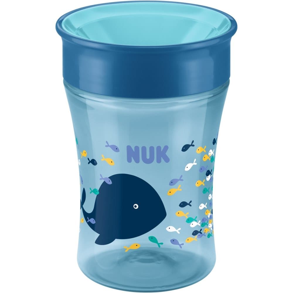 NUK, Drypfri kop, Magic Cup, 250 ml, Blå