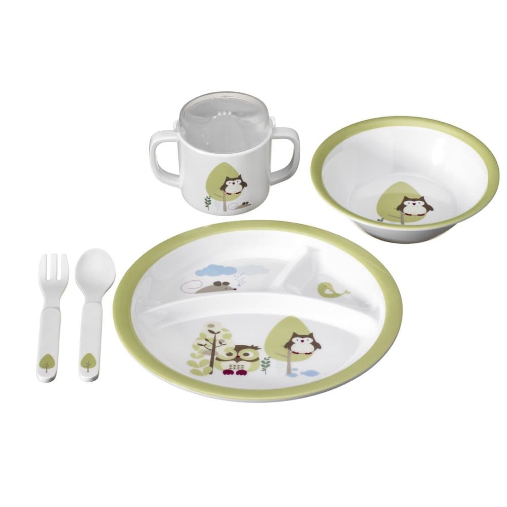 Kids Concept, Pumpkin Melamin Set Green