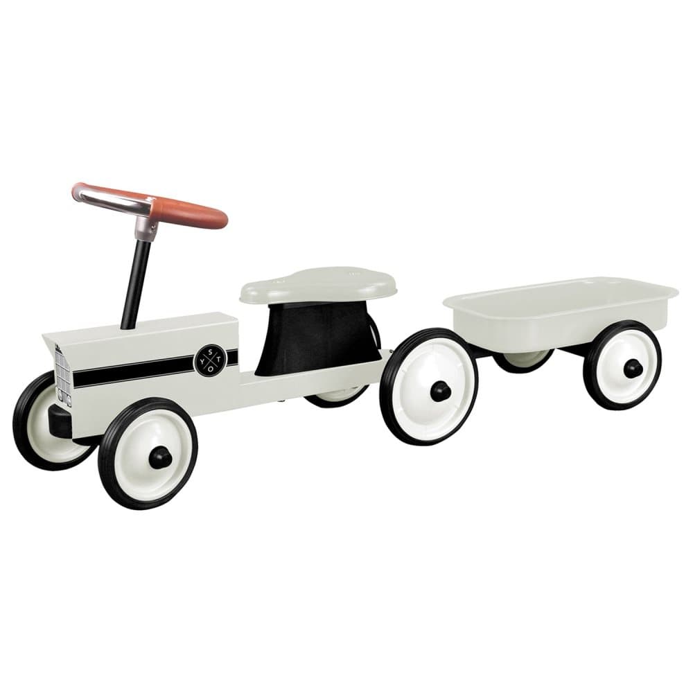 STOY, Speed, Traktor med släp, Vit