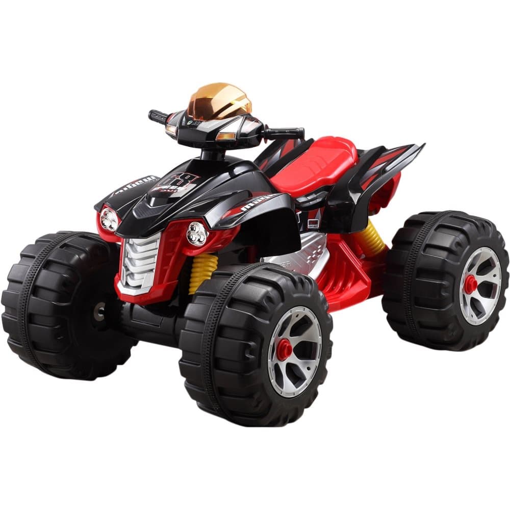Best Time Toys, Elbil, Fyrhjuling, Svart