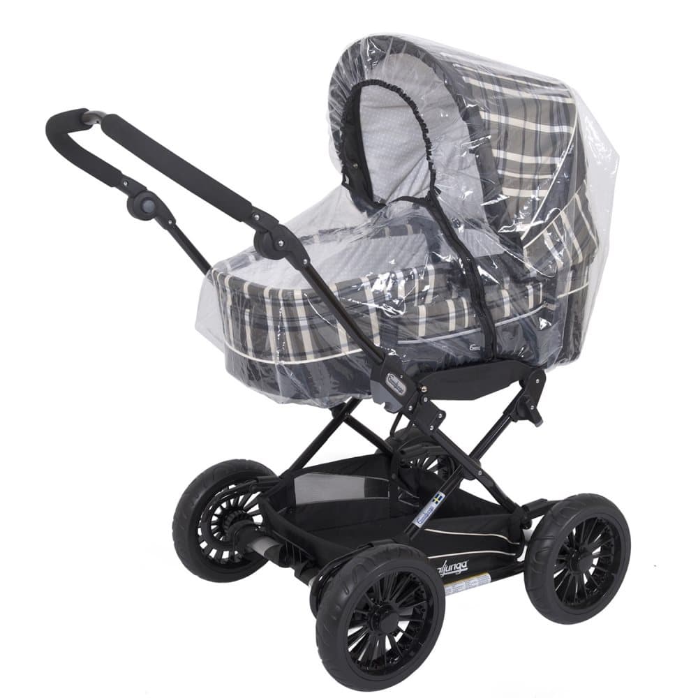 Carlobaby, Regntrekk for bagvogn med glidelås og refleks, Transparent
